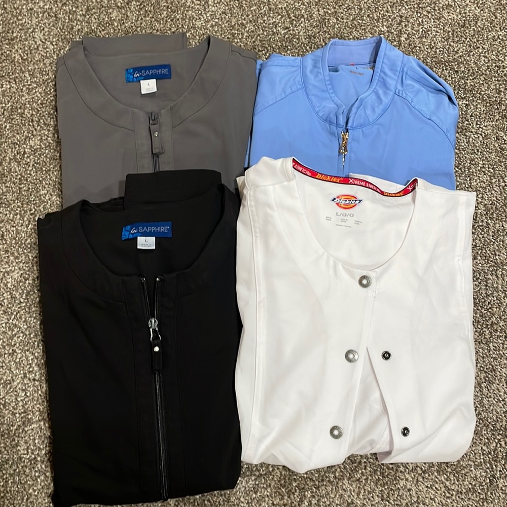 Large scrub jackets